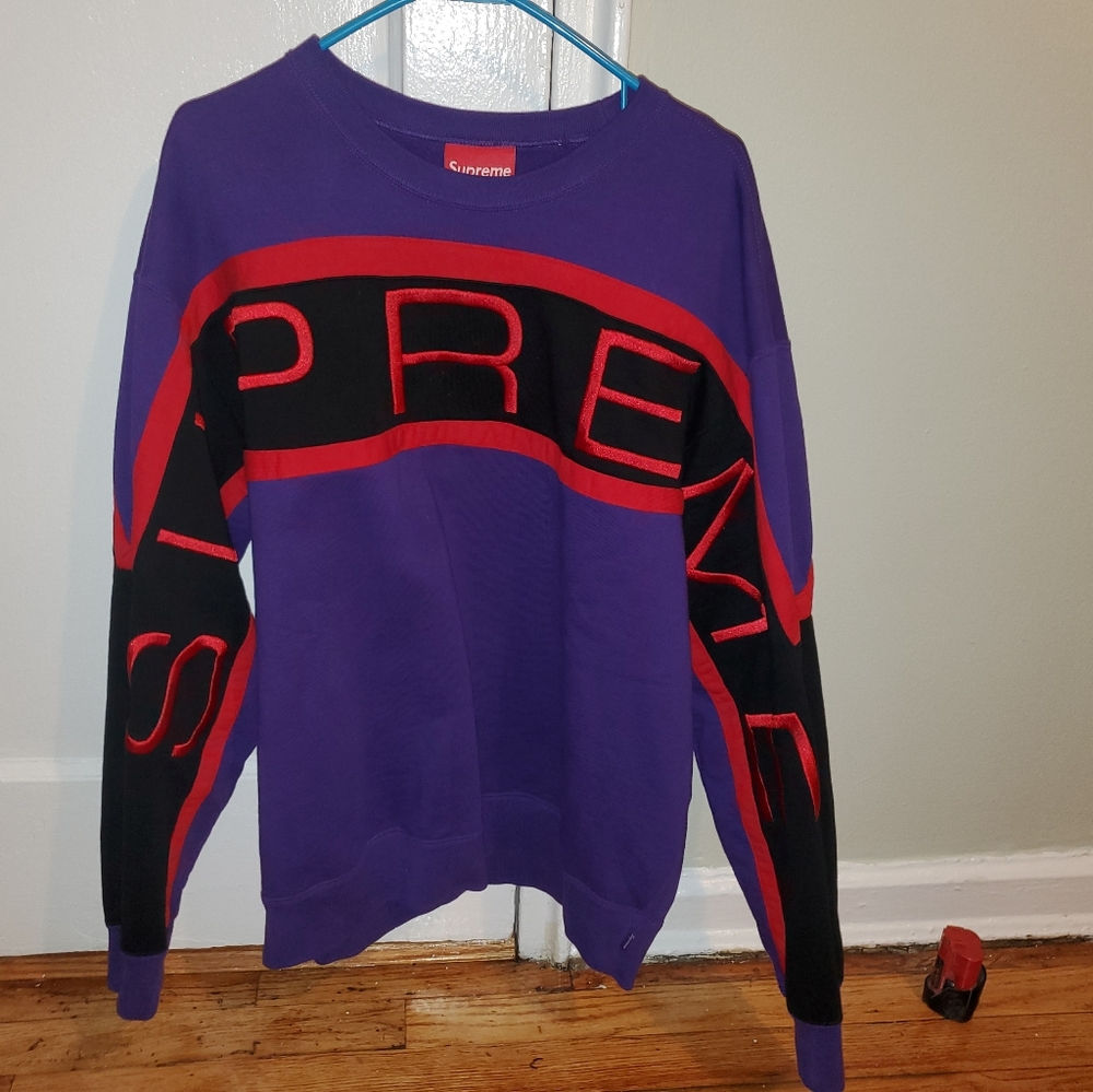 Supreme Long Sleeve Sweater Purple/Red/Black